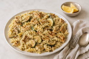 Citroenpasta-met-kip-en-courgette