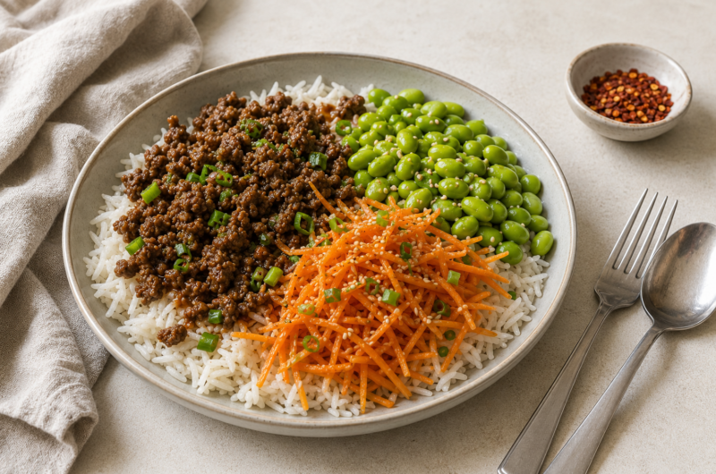 Korean-Beef-Bowl-met-Edamame